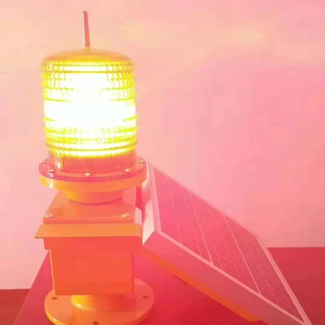 Cost Effective Medium-intensity Solar Powered  Aviation Light for Electric Tower and High Buliding