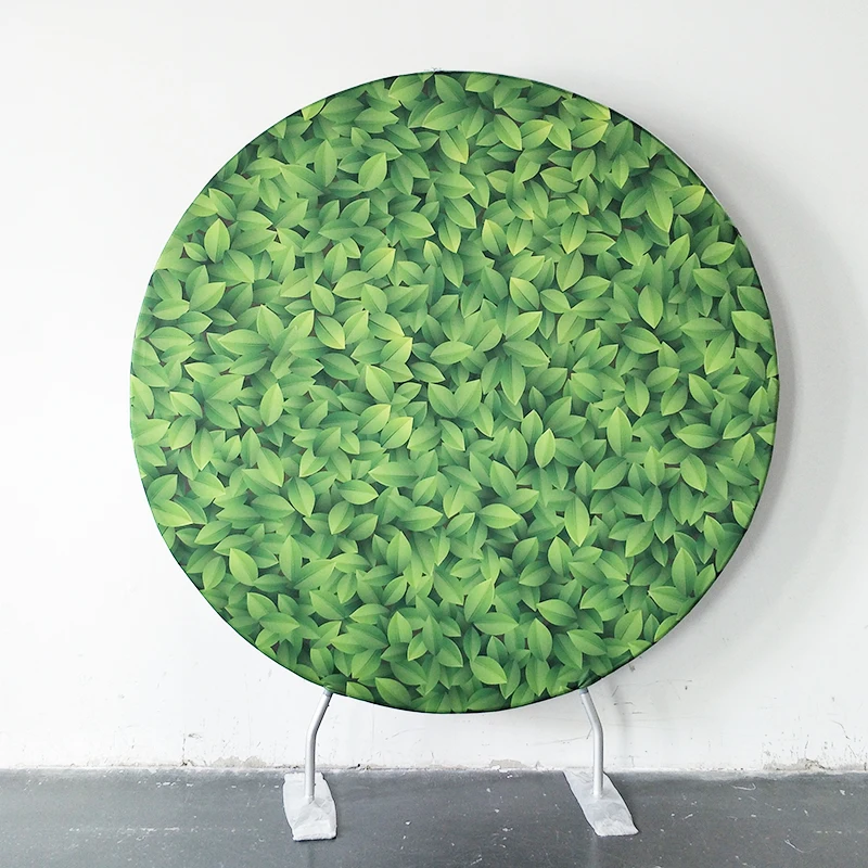 Hot Sale 8ft/2m diameter aluminium circular display Backdrop Round Custom Backdrop For Wedding Event and Party Decoration
