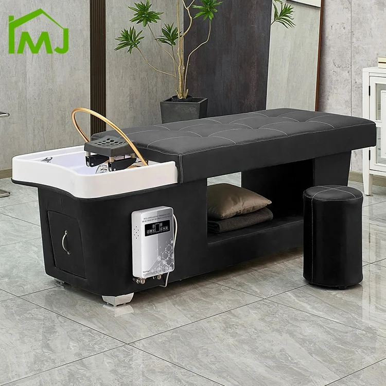 Salon hair wash head spa bed Thai massage Treatment Therapy Water Circulate shampoo bed