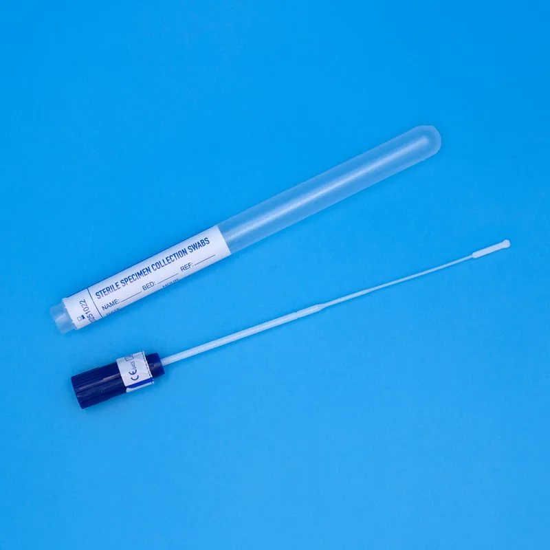 Disposable Sterile Nasal Cell Sample Collection Flocked Swab Tube for Forensic Analysis