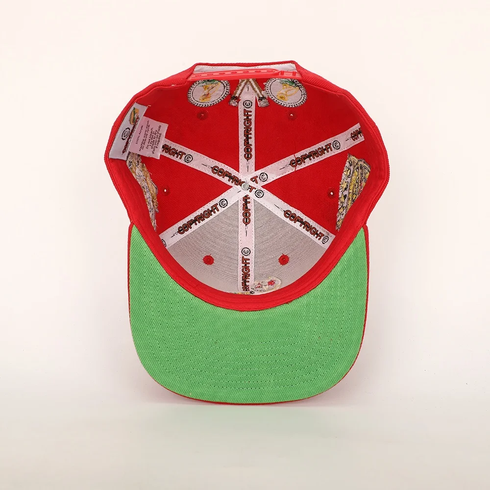 High Quality Wholesale Custom Hip Hop Hat Oem Trendy Embroidery Logo Flat Brim Gorras 6 Panel Cotton Woven Patch Snapback Cap