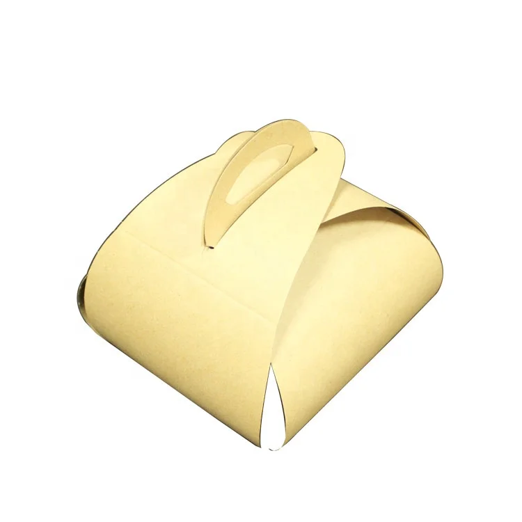 round Food Grade Disposable Cake Box for Dessert Baking Container Stamping Embossing Varnishing Printing Handling Blister Use