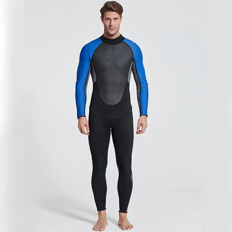 
Wholesale one-piece wetsuit 3mm thick warm cold snorkeling clothing winter swimming male swimwear diving suit fishing suit 