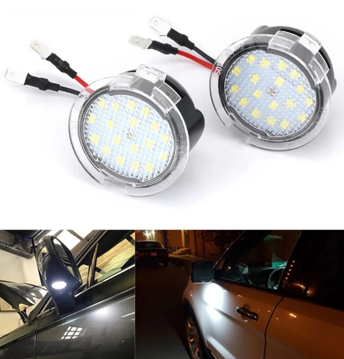 Car Rearview Mirror Lights For Ford Edge Mondeo MK5 5 Fusion 2 Explorer Everest Mustang Side LED Lights For Car Auto Accessories