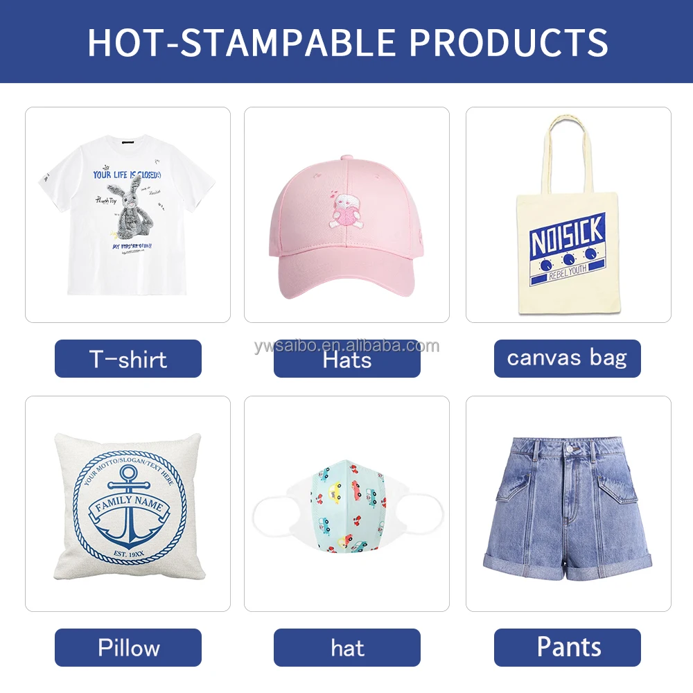 Double station fabric printing machine Pneumatic Sleeve Ironing 3D embossing hot stamping machine for T-shirts heat press