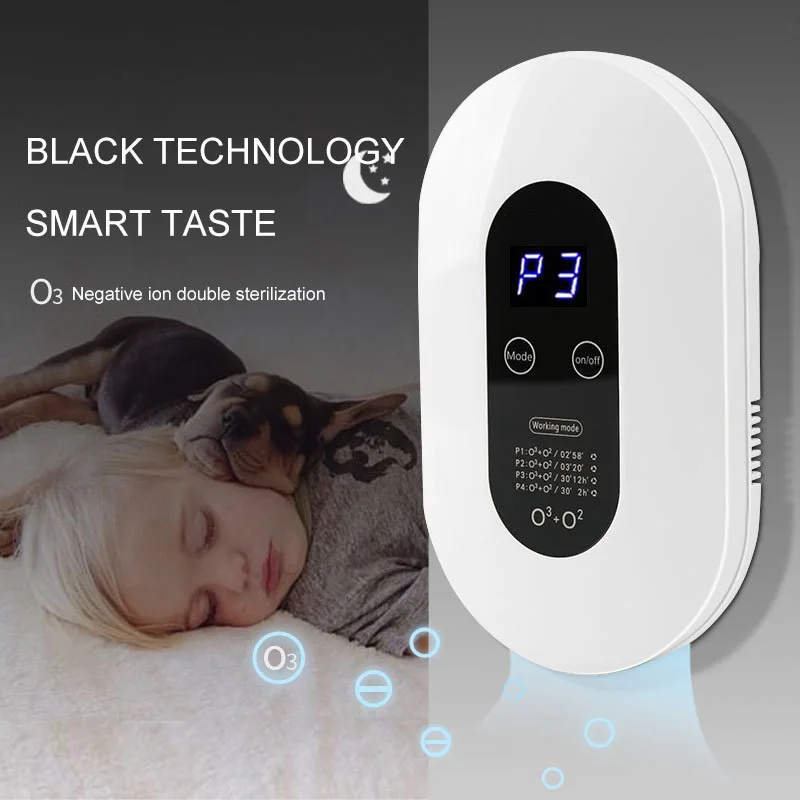 Mini Portable Sensor Pet Odor Remover Eliminator Sterilizer Car Room Ozone Generator Air Purifier