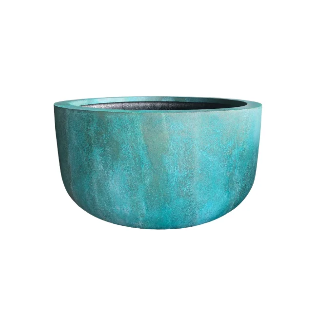 Vietnamese Supplier Factory Classic Style Home Decoration Custom Size Fiberglass Planter Garden Pots Set 5 Pieces Flower Pots