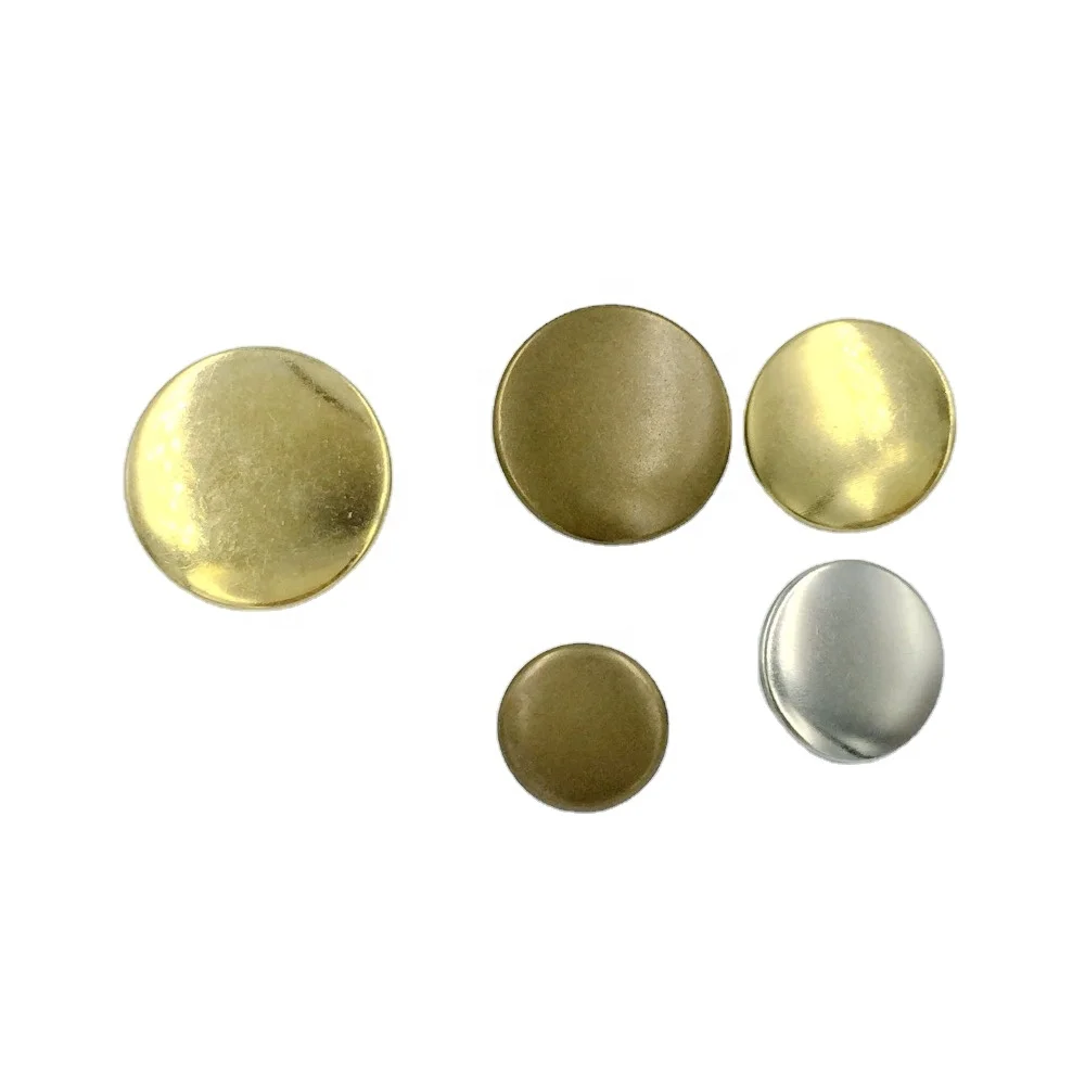 Round Embossed Brass Vintage Bronze gold plated sewing metal blazer shank Coat Buttons