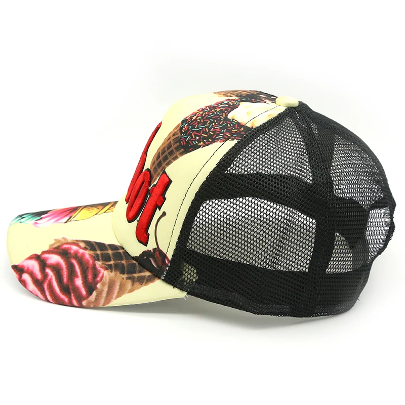 Trucker Hats Camo Fashion Quality Plain 5 Panels Gorra Mesh Sublimation Cheap Mens Baseball Cap 5-panel Hat 100% Cotton Male