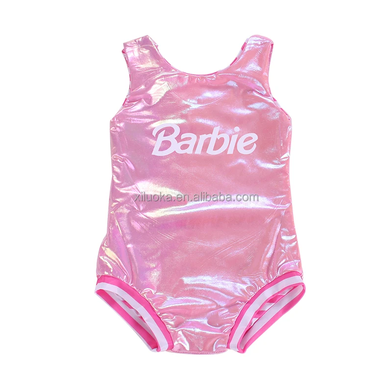 New Fashion Children Kids Swimsuit Sleeveless Girl Reversible Swimwear Beachwear