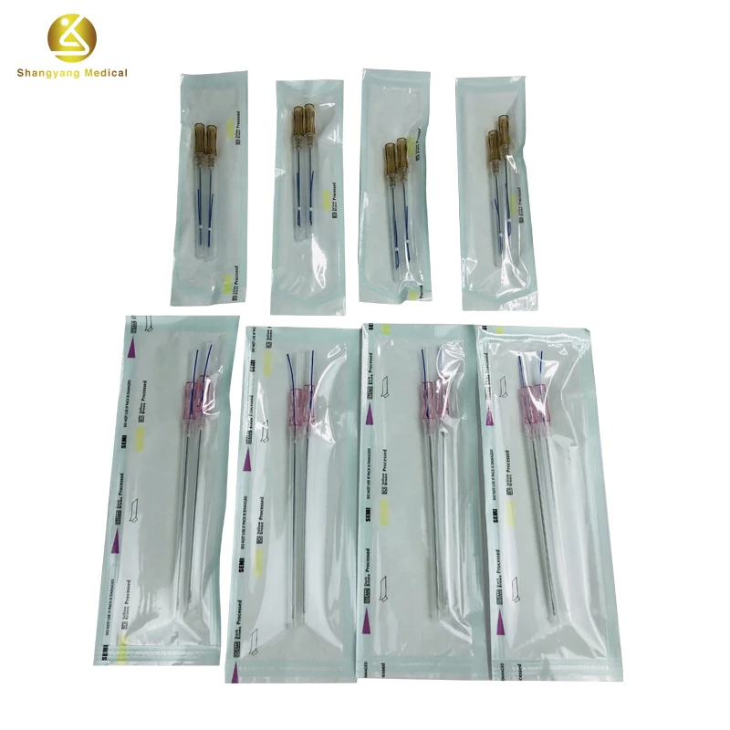 
High quality 19G100mm error correction PDO/ PCL absorbable medical suture fios pdo lift 