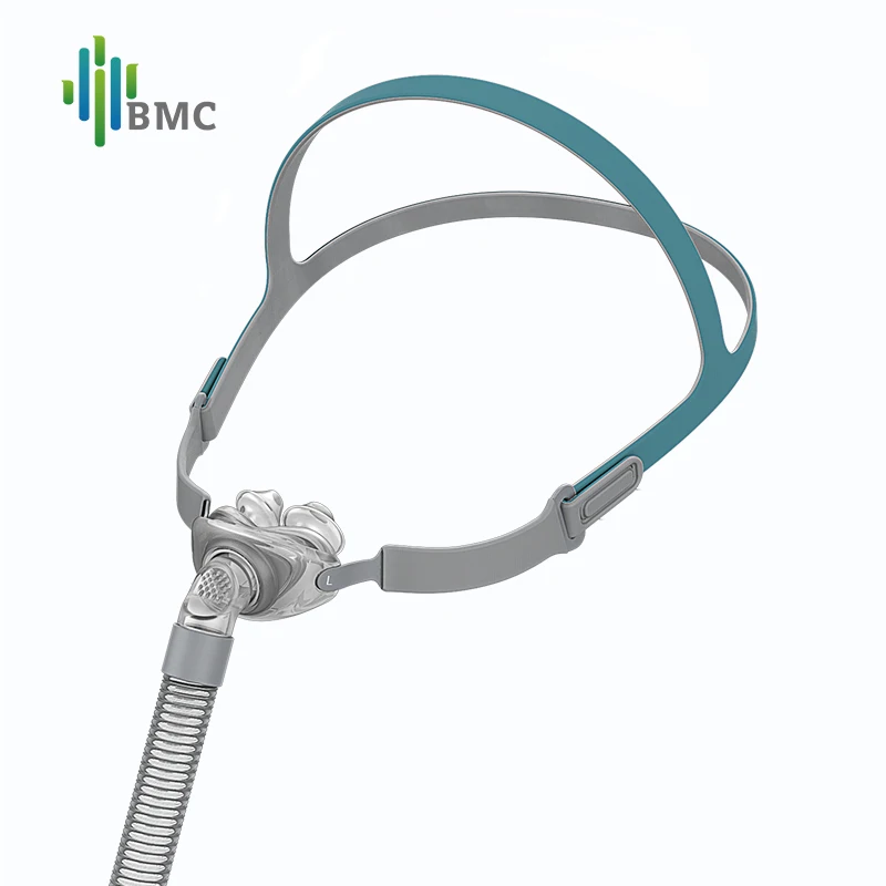 BMC 2021 New Design P2 Nasal Pillows Masks S M L Size Bipap Sleep Apnea Machine Ventilators Cpapmask Nasal Pillow CPAP Mask
