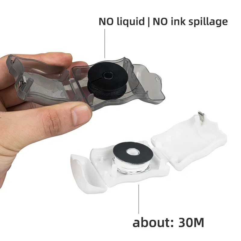 Eyebrow Positioning Line Box Ink Microblading  Measure Symmetry Marks 30M Tattoo Dyeing Tool Mapping String