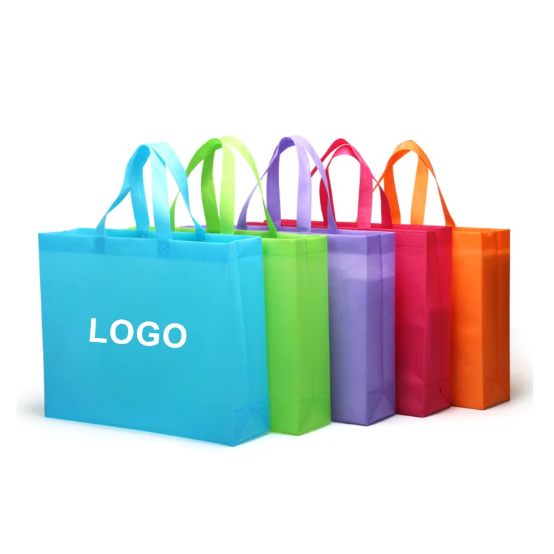 Reusable custom shopping bags non woven fabric bag with logo