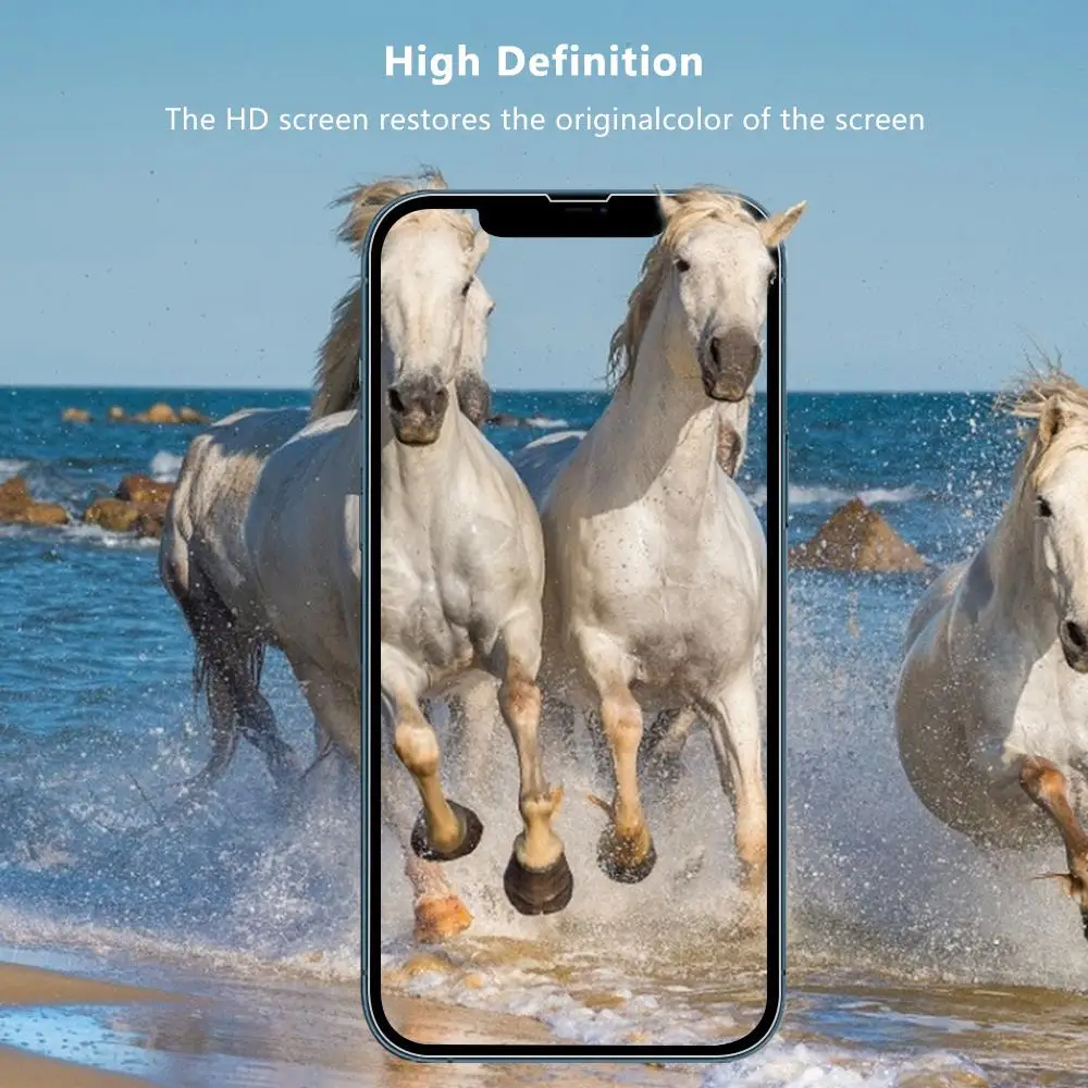 LFD2776 Glass Screen Protector for iPhone 14 Plus\/14 Pro Max [6.7 Inch] Display 3 Pack Tempered Glass, Sensor Protection, Dynam