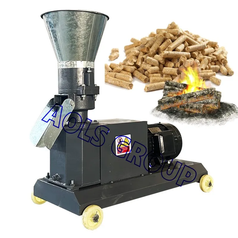 Mini Small Wood Poultry Chicken Fish Pig Goat Cattle Cat Animal Pellet Manufacturing Pelletizing Machine Feed Processing Machine