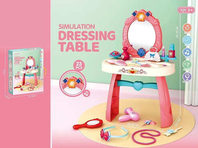 Kids Dressing Table Toys Princess Dressing Table Dresser Play House Toys For Kids