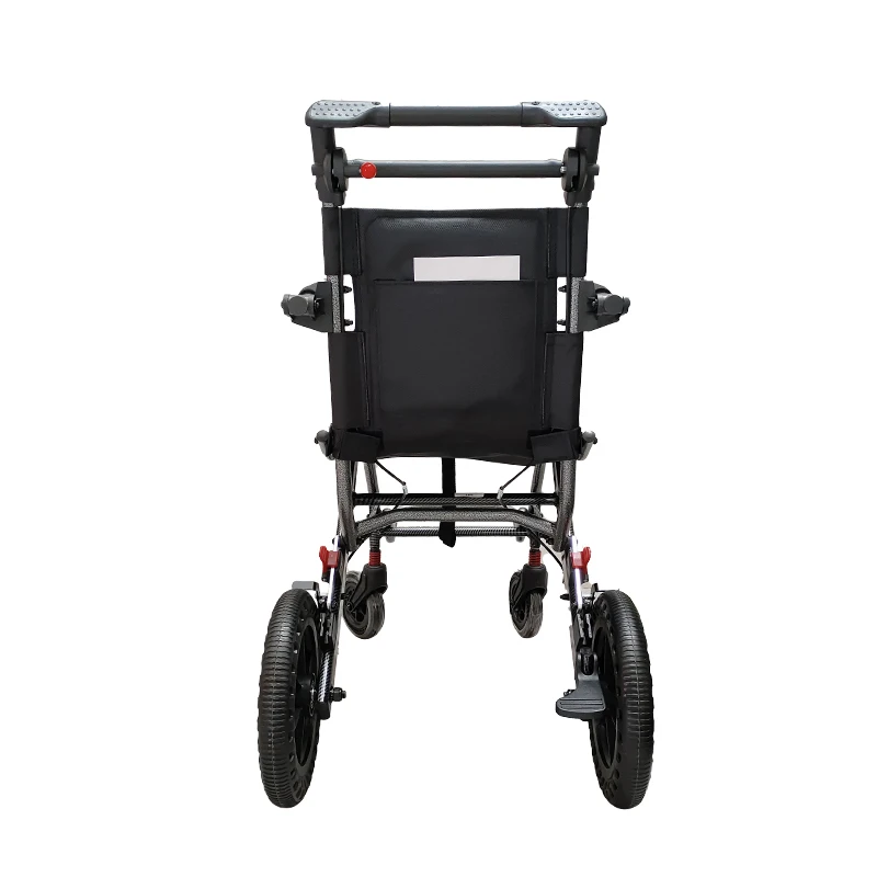 Factory Supply High-Quality Lightweight Manual Folding Steel Wheelchair for The Elderly
