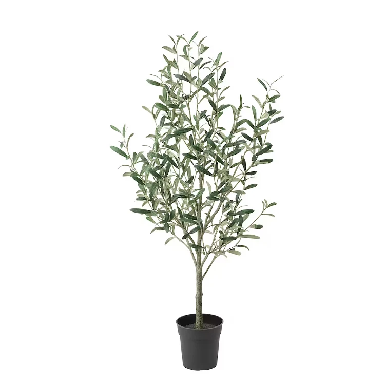 Olive Tree Erevgreen Decoration Wood Branch Plastic Faux Plant Artificial Olive Tree