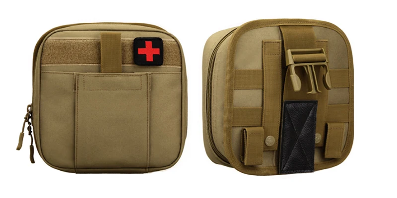 Outdoor Camping Emergency Tactical leg first aid kit Multi Functional Molle Medical Pouch Bag with medical supplies