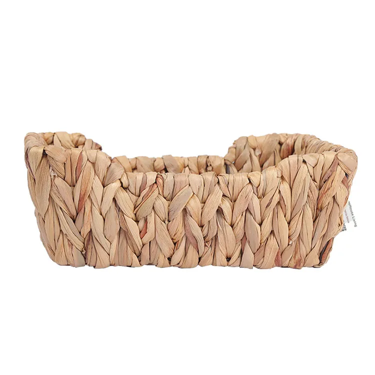 Unique Vietnamese Water Hyacinth Basket Handwoven Basket With Handles