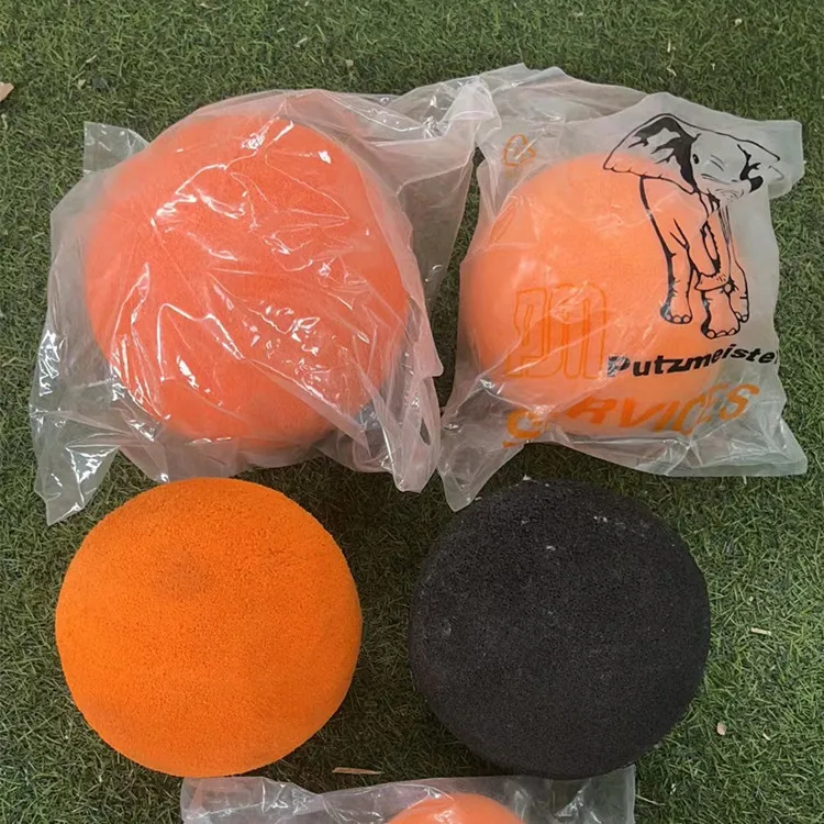 Available in 50 mm to 200 mm in diameter Concrete pump pipe cleaning sponge foam wiper ball
