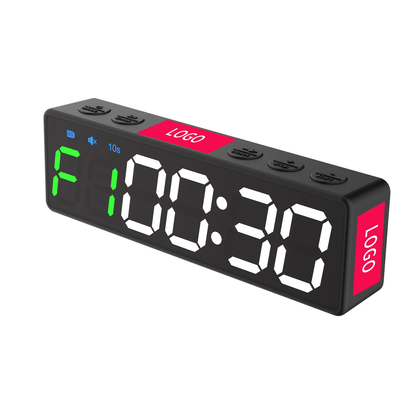 1 Inch Hour Minute Second Display Rechargeable Countdown Timer Sports GYM Study Exercise Cooking Meeting Fitness Digital Timer