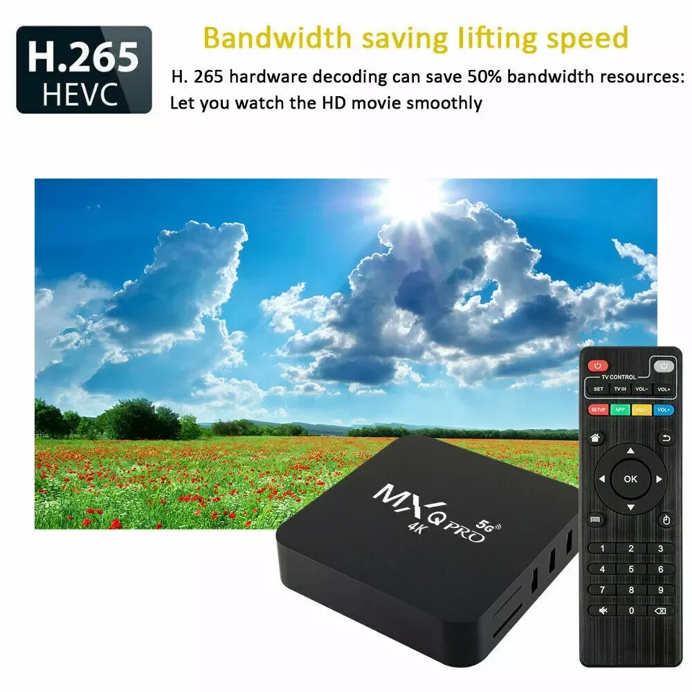 Global Best-seller IPTV Box Smart Player with Dual Band 5G WiFi 4K Android 12 TV Box