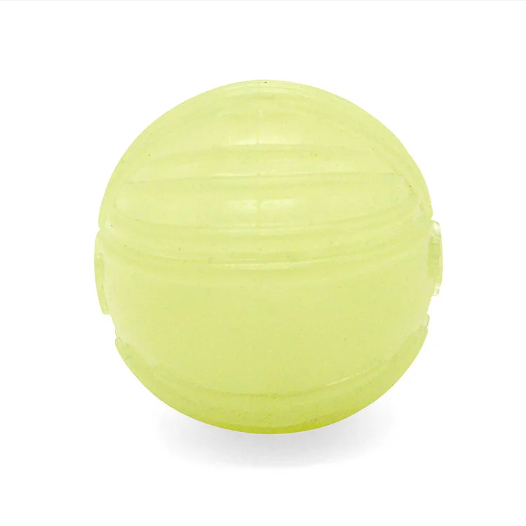 Sustainable Fluorescent Dog Chew Toys Eco-Friendly Durable Glow Ball for Night Play Durable Bone Shape Made from PP Material