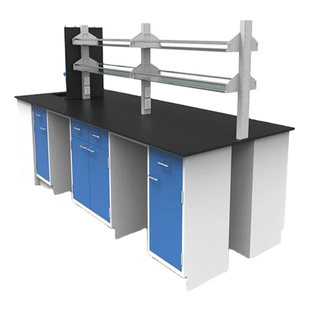 Manufacture Stainless Top  With Epoxy Sink H-Frame Chemical Research Laboratory Table