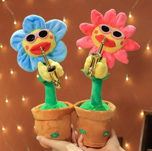 Игрушки поют подсолнухи танцуют саксофон мягкие игрушки