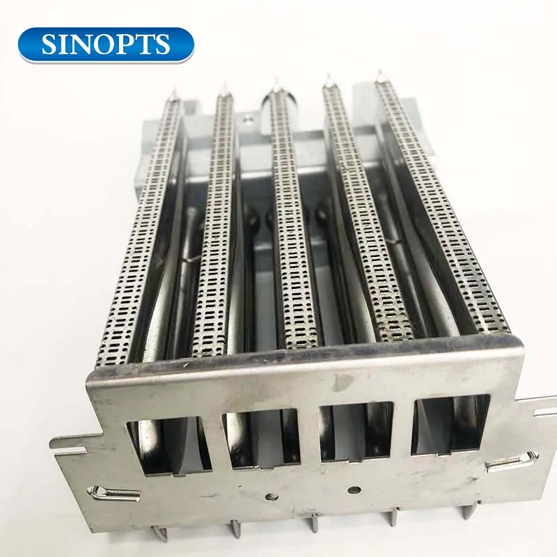 4 Rows Tube Burner Fire Row Burner NG LPG For Noodle Cooker Steam Oven Bucket Stove Burner