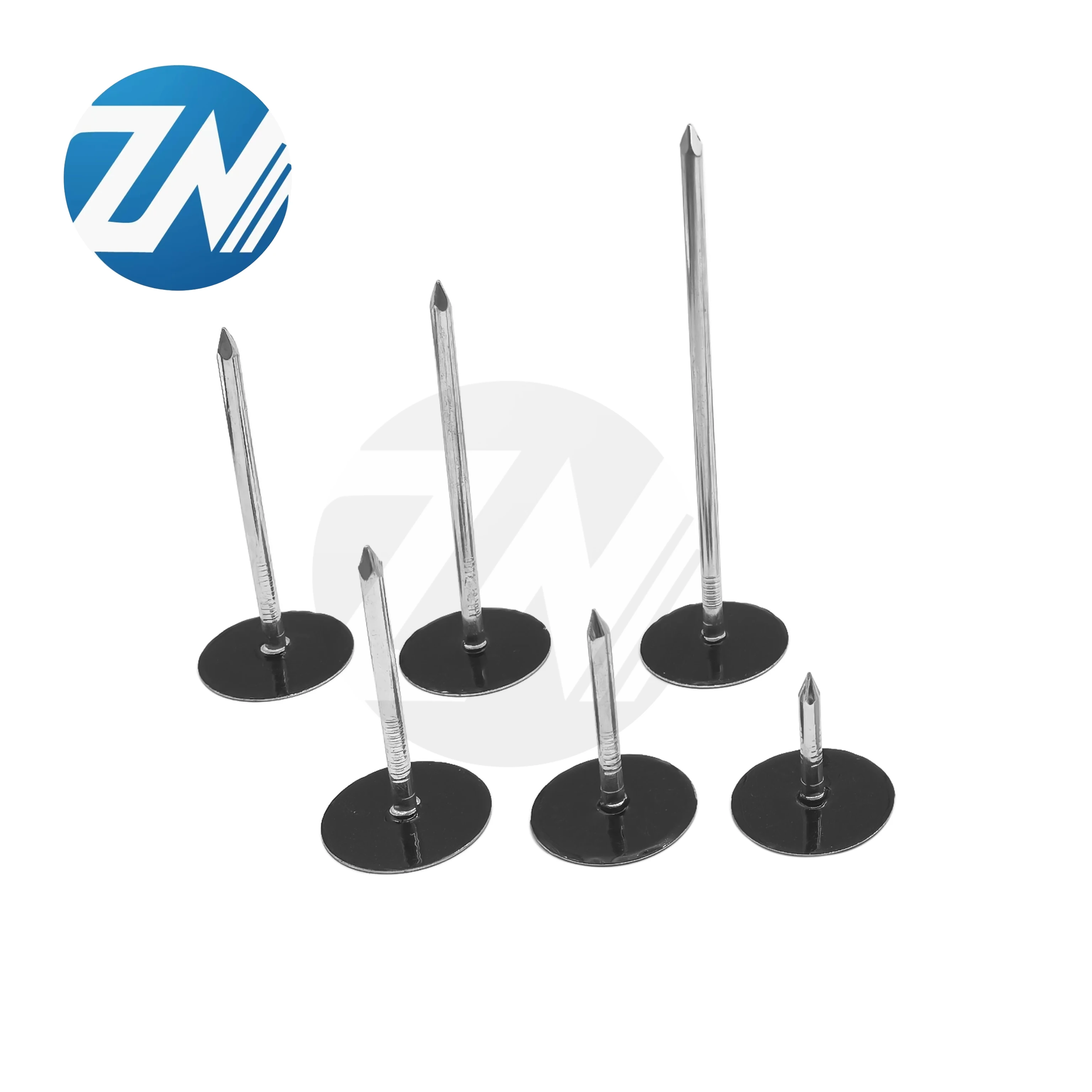 Factory Direct High Quality Steel Cap Nail Smooth Shank with Checkered Head Style Fasteners for Insulation Pin in China