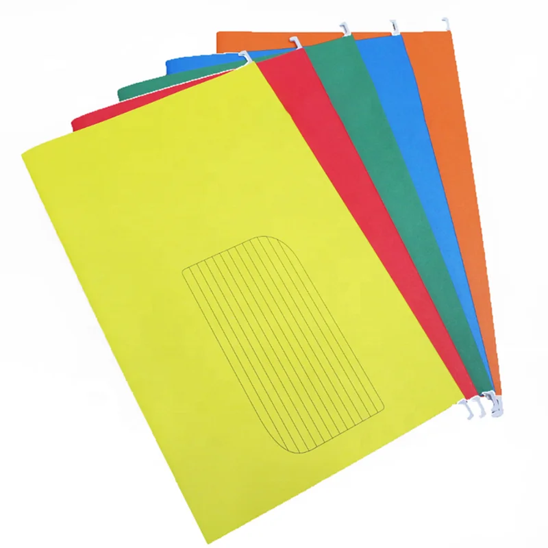 High Quality Custom Plastic  A4 A5 Size Office Stationery document Folder Color Hanging File Folder