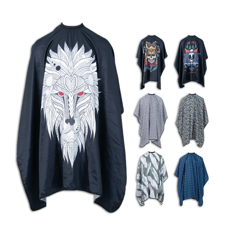 Модная накидка для парикмахерской с индивидуальным дизайном и логотипом, накидка для парикмахерской с принтом на заказ, мягкая зеленая розовая накидка и фартук для салона красоты