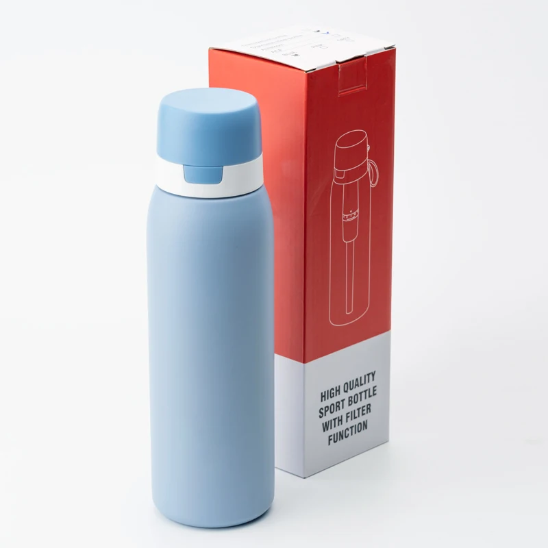 UV Water Filter Bottles  Hiking Adventure Racing  Carbon Fiber Purifier Water Bottle