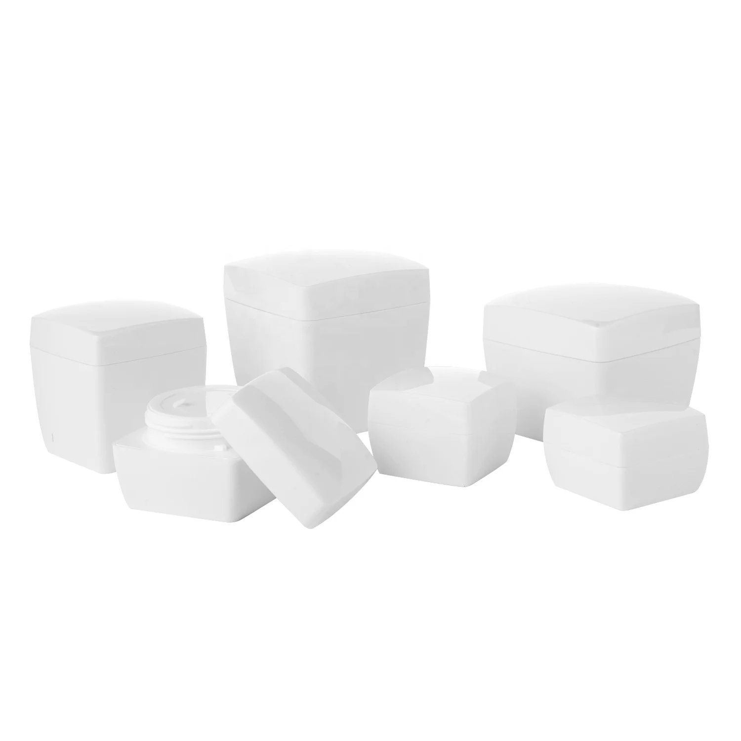 15g 30g 50g 100g 150g 200g Square PP Cosmetic Jar plastic Cream Jar wholesale