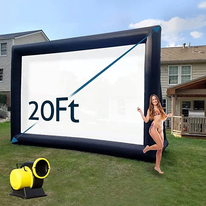 TKLoop 20 Feet Inflatable Outdoor Projector Screen Cinema Movie Screen Inflatable Outdoor