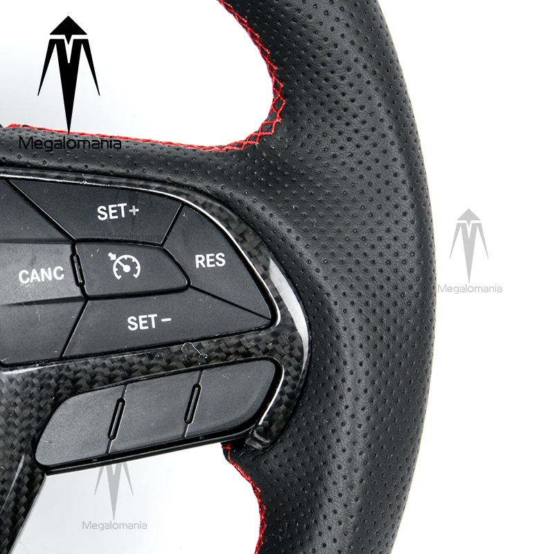Fit For JEEP Wrangler JL Grand Cherokee SRT LED Carbon Fiber Steering Wheel