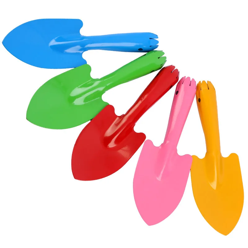 Child Small Colorful Iron Metal Mini Garden Shovel Trowels Tools