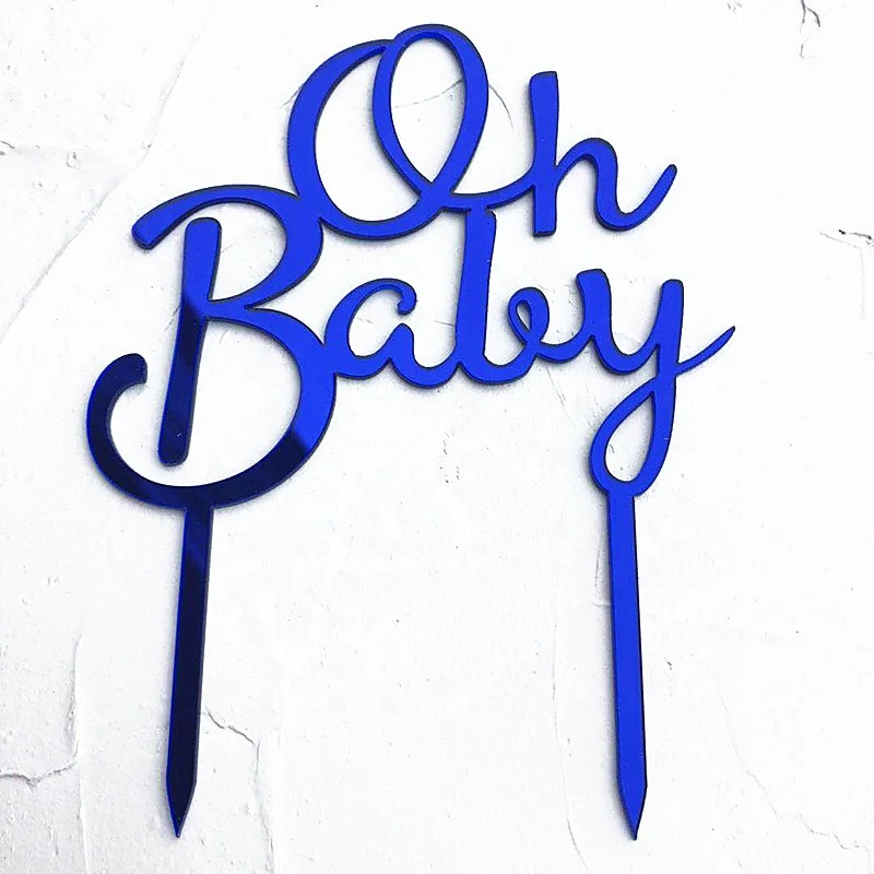  Классический акриловый Топпер для торта oh baby custom