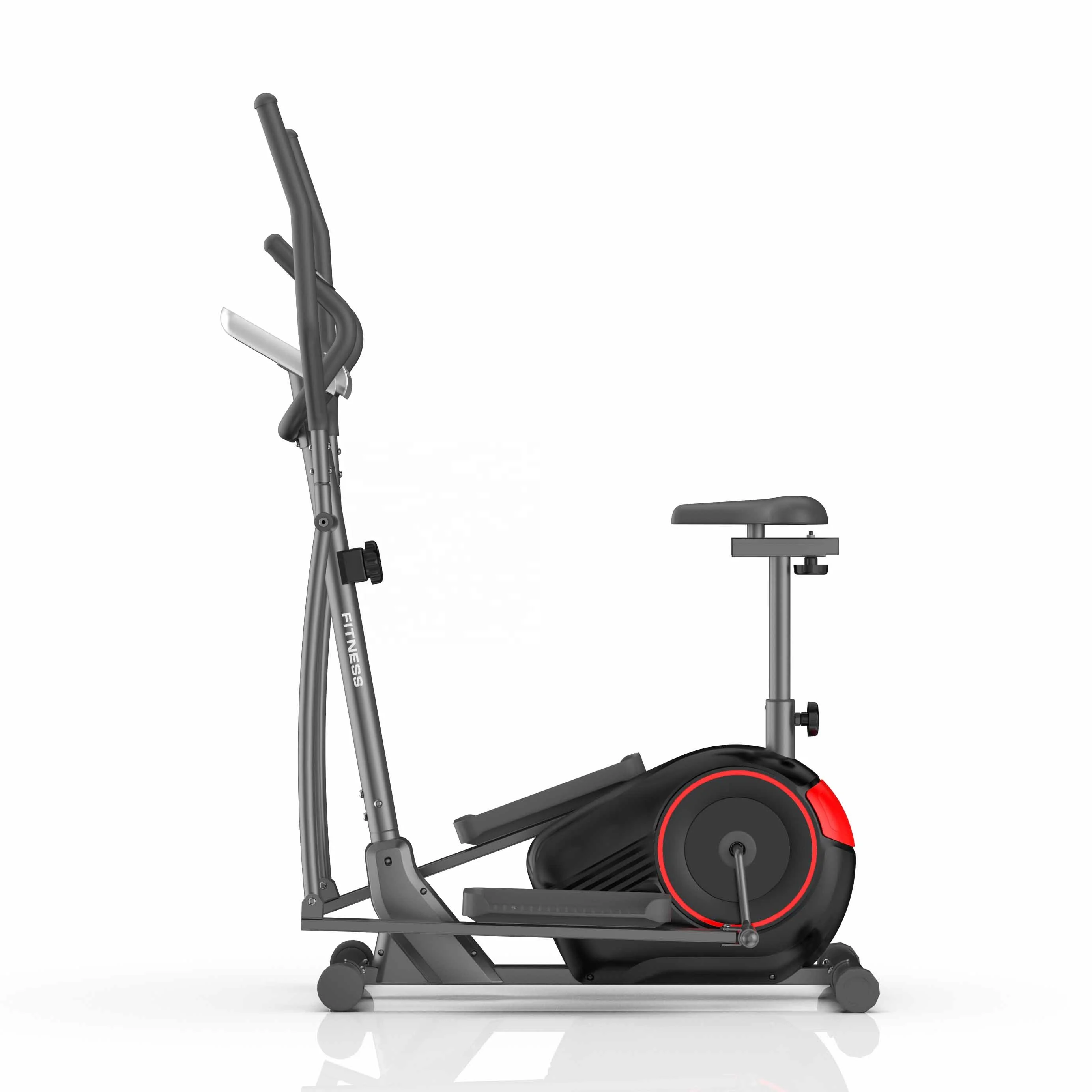 Home Use Super Quiet Commercial Magnetic Training Elliptical  Machine with Pulse Rate Grips and LCD Monitor