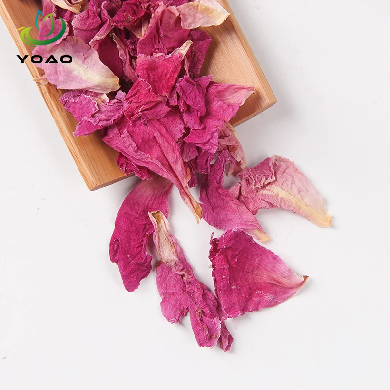 Pink Color Flowers Flakes Organic Herbal Chinese Traditional Dried Peony Flower Petals for Decoration Soap Tea Flowers