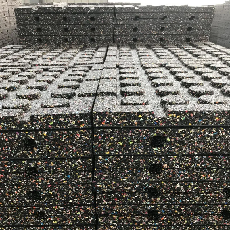 Gym Flooring EPDM Grey Spots Heavy Duty Gym Flooring For Sale 1 M X 1 M X 15MM