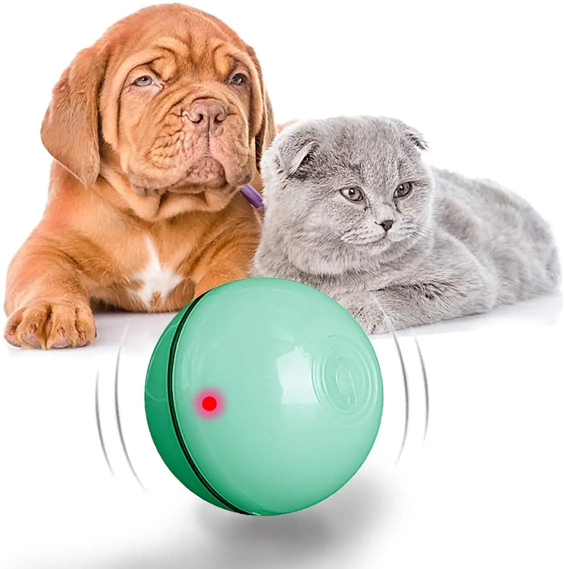 Upgrade Version 360 Degree Automatic Rolling Launcher Ball with LED Light