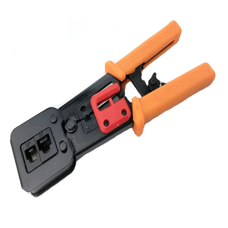Multiple Use plier EZ cat5e cat6 cat7 Ethernet Cut and Wire Stripper Pass Through Network Cable RJ45 Connector Crimping Tool