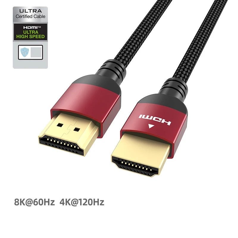 Tezy Audio Video Mobile Hdmi Cable 4K 8K 2.1 1.5 3M Male to Male Manufacture New Best to AV Converter Hdmi Cable