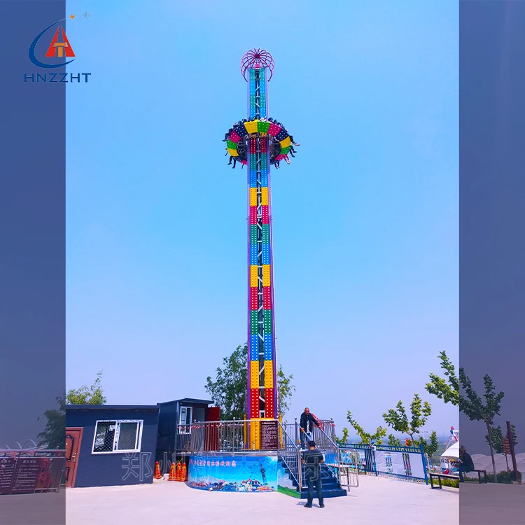 High Quality Thrilling Rides Amusement Park Ride weihgtless Free Fall  Drop Tower For Sale