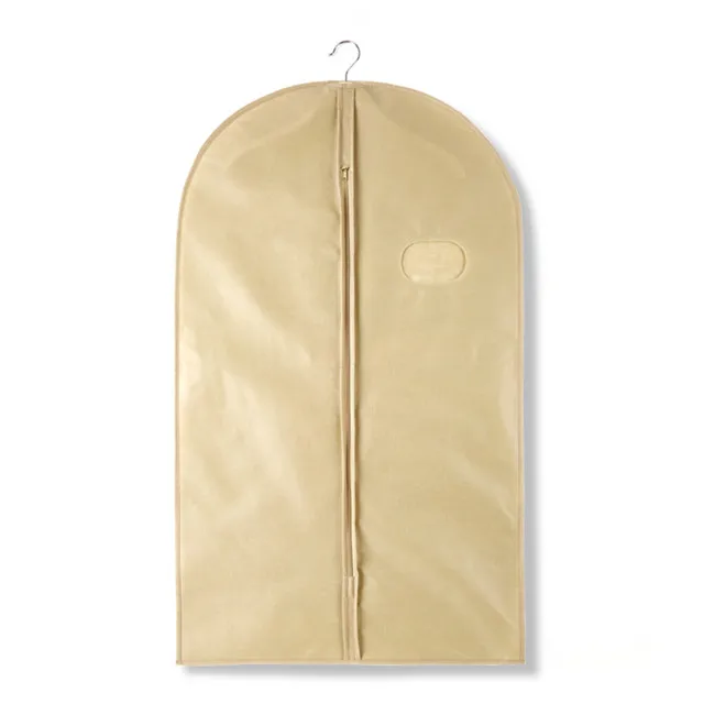 Custom Fashion Suit Protector Garment Bag Foldable Non Woven Garment Bag with Zipper