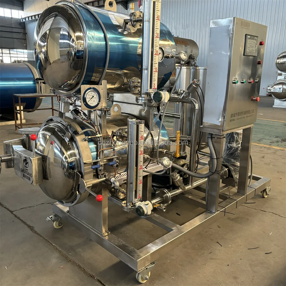 ZHONGNUO Small food test processing retort /Laboratory retort/pilot plant retort autoclave